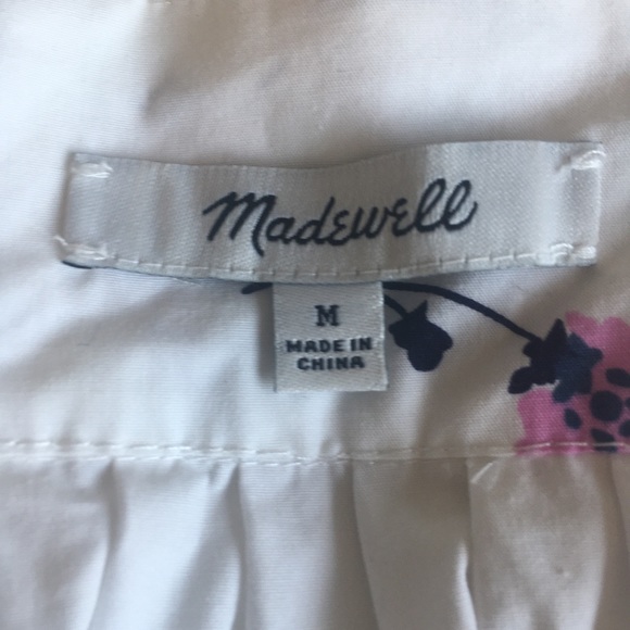 Madewell Square-Neck Top in Sweet Blossoms Medium - Picture 2 of 4